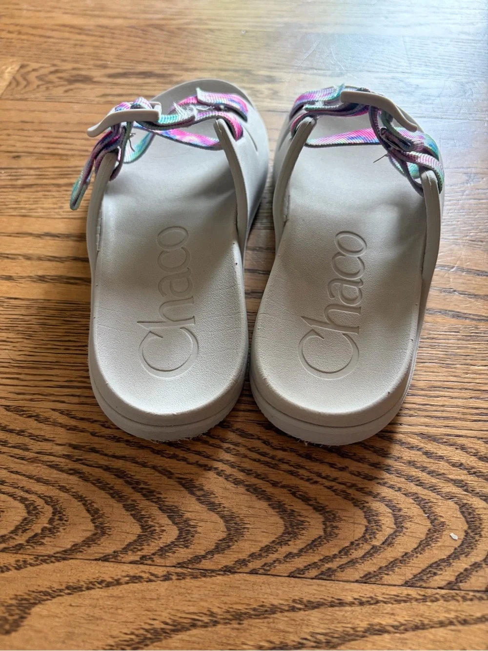 Chaco Kids Chillos Slides Sandals Light Tie Dye